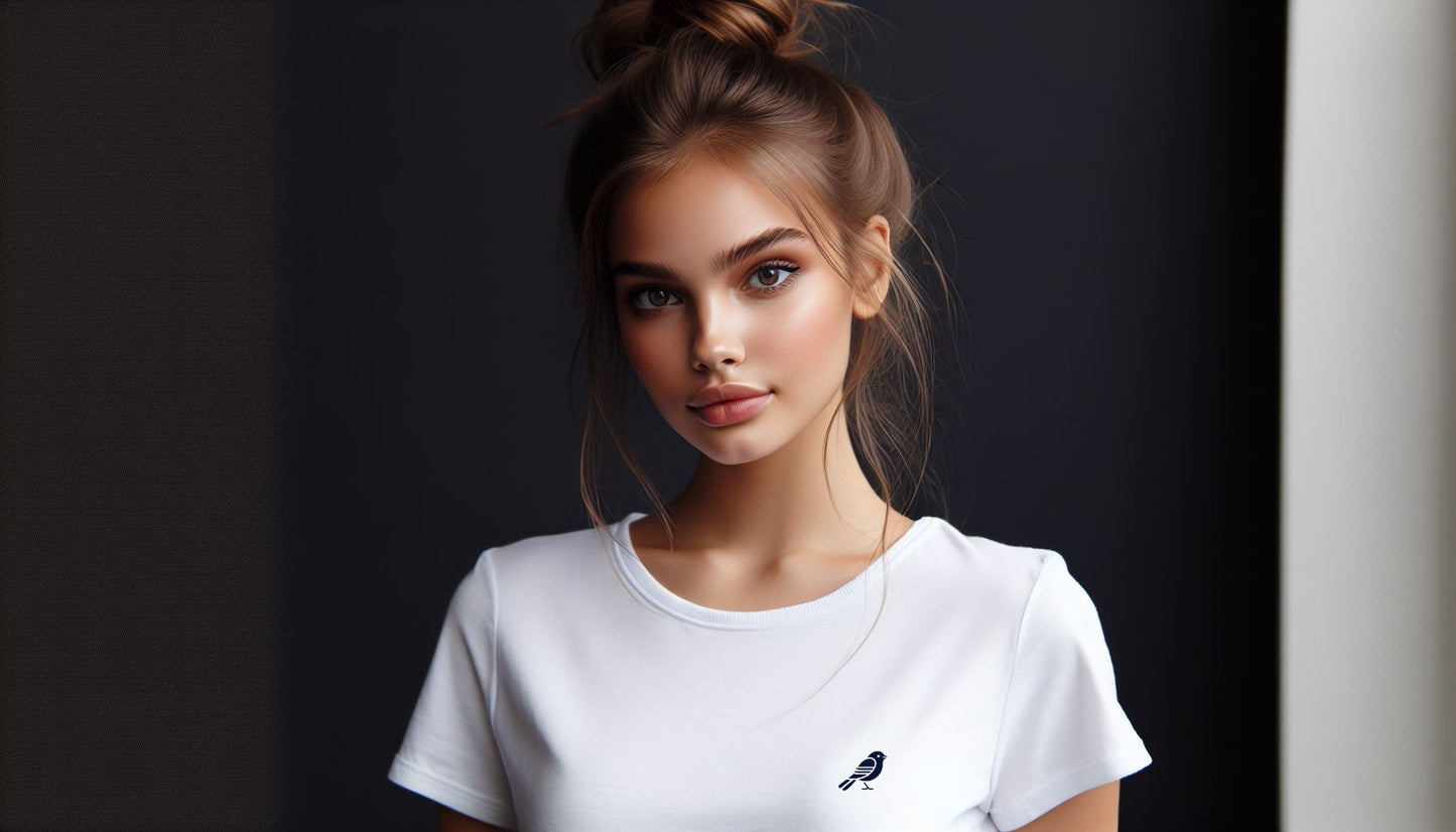 Simple Bird - Damen Premium Organic Shirt mit Stick